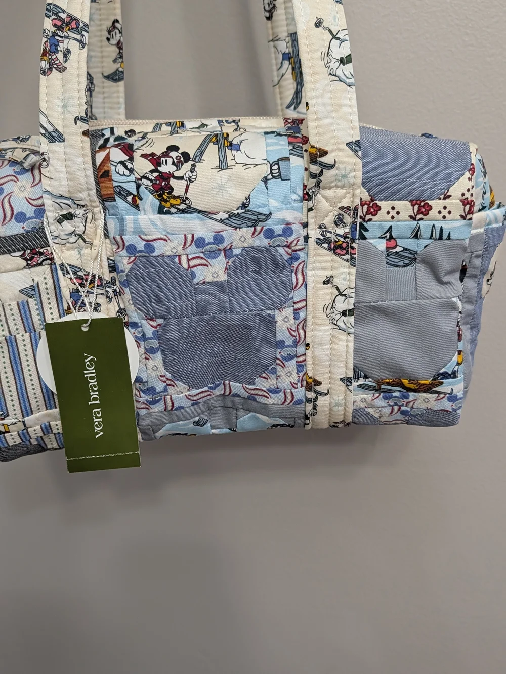 Vera Bradley Blue Patchwork Quilted Tote Bag
